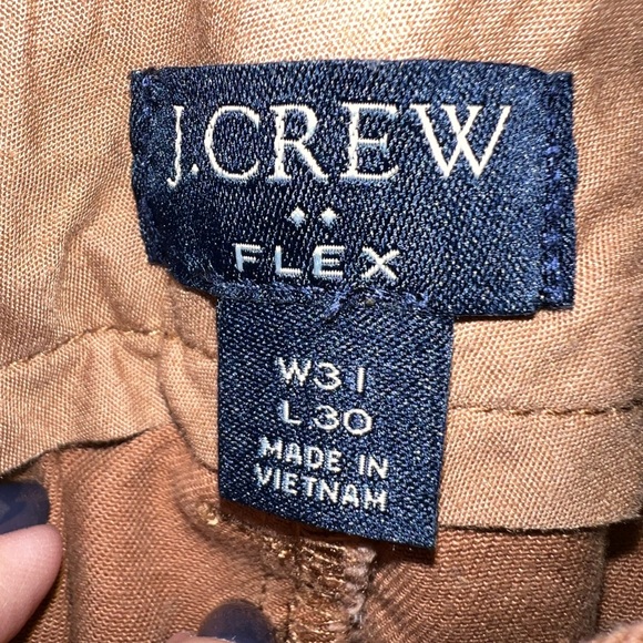 J. Crew Men's Flex Chinos  W31 x L30 - Brown - Picture 4 of 6